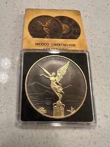 2020 Mexico Libertad Golden Ring 1 Oz .999 Silver