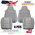 For 2002-2007 Ford F250 F350 Super Duty Lariat XLT Front Leather Seat Cover Gray (For: 2002 Ford F-350 Super Duty Lariat 7.3L)