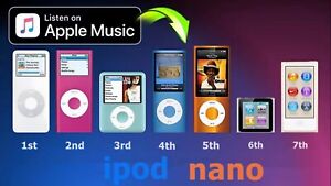 Apple iPod nano 1st 、2nd 、3rd 、4th 、5th 、6th 、7th  Generation/ 4gb -8gb-16gb lot