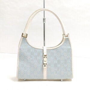 Gucci Hand Bag  Blue Canvas 432717