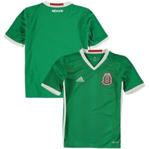 Adidas Youth International Soccer Mexico V-Neck Jersey, Green
