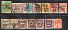 PERU 1915/6 STAMP Sc. # 187/8, 196/9 AND 201/8 USED
