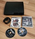 Sony PlayStation 3 PS3 Slim 160GB Home Console - Black (CECH-2501A) + 4 Games