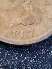 1867/67 Indian Head Cent FS-301 Rare Variety
