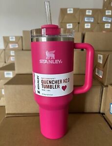 New ListingValentines Day Cosmo Pink Stanley Cup 40 oz Quencher H2.0 Stanley Tumbler