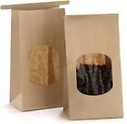 BagDream Bakery Bags with Window Small Kraft Paper Bags 100Pcs 3.54x2.36x6.7 ...