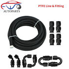 4AN 6AN 8AN 10AN PTFE Braided Fuel Hose Oil Gas Air & End Fittings Hose Adapters
