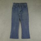Vintage Levis Jeans Mens 28x26* Blue 646 Bell Bottom Flare 70s HEMMED Tag 30x34