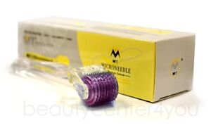 Purple Micro Needle Skin Derma Roller 0.5 mm Acne Scars Face Anti-Aging Body