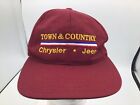 VTG Auto Dealership Hat Cap Town & Country Chrysler Jeep Maroon M3