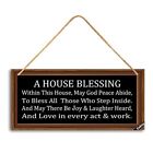A House Blessing Wooden Hanging Sign Inspirational Decor Wall Art Home Blessi...
