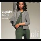 CABI Cupid’s Cardi Sweater Full Zip Cotton Striped XS Cotton Blend 3526