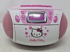 Vintage HELLO KITTY Boombox Stereo CD Player Cassette AMFM KT2028A Tested WORKS