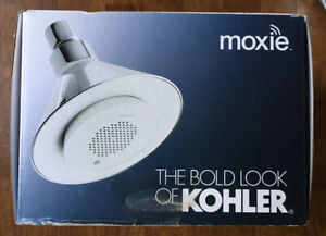 KOHLER MOXIE 2.5 GPM SHOWER HEAD W/ WIRELESS BLUETOOTH SPEAKER 9245-CP USED
