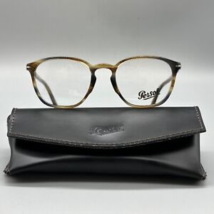 Persol PO 3178-V 1049- Men's Eyeglasses-52-20-145mm- Striped Brown Grey-Original