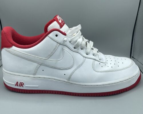 Men’s Size 12 - Nike Air Force 1 Low ‘White University Red’ CD0884-001