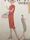 1958 Vogue S 4879 Vintage Sewing Pattern Womens Dress Size 14 Bust 34 Hip 36