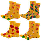 Pizza Socks Creative Pizza Socks for Men Women Long Tube Breathable Wacky Socks
