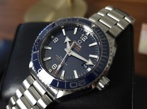 Stunning! OMEGA Seamaster Planet Ocean 43.5mm 600m Co-Axial Blue Dial