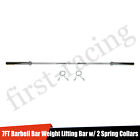 7 FT 2 in Weight Lifting Bar Power Lifting Barbell Bar Olympic Work Out Home Gym