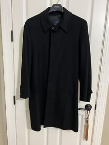 NWT Burberry Blackheath Black Wool Cashmere Check Trench Coat