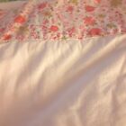 New ListingVintage pretty pink Cannon twin flat sheet floral border muslin cotton cottage