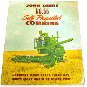 Vintage 1948 JOHN DEERE Sales Brochure Self Propelled 55 Combine JD Equipment