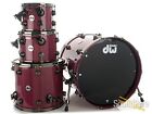DW 4pc Collectors Series Purpleheart Drum Set-Black Nickel