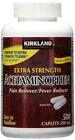 Compare to Tylenol Extra Strength Acetaminophen 500 Caplets 500mg Kirkland-7/25+