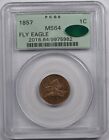 1857 FLYING EAGLE CENT 1C PCGS MS 64 CAC OLD GREEN HOLDER