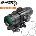 Sniper PM3X30 Prism Scope Red Dot scope Red and Green Illuminated Reticle