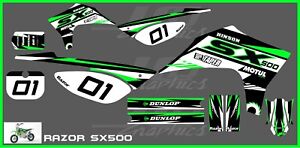 Razor SX500 graphics kit decals THICK AND HIGH GLOSS