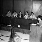Gerard Brach, Jean-Pierre Cassel and Claude Jade at a press confer- Old Photo