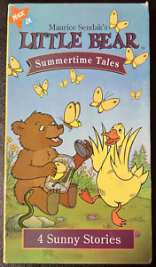 Nick Jr Maurice Sendak's Little Bear Summertime Tales VHS with 4 Sunny Stories