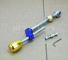 Fully Adjustable Blue Short shifter+ Gold Type-R Style Knob for Integra / Civic (For: Honda)