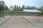 Backyard Dog Kennel Outdoor Pet Pen Chain Link Fence House Large Cage 10'x20'x6'