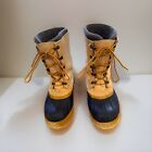 LL Bean Woman’s Lined 9 Med Tumbled Leather Duck Boots Pre-owned