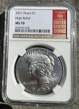 2021-(P) (MS70) Peace Silver Dollar NGC - The Official Red Book - 21XH