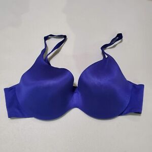 Victoria's Secret Women Bra 36C Blue Lined Demi Underwire Adjustable Straps