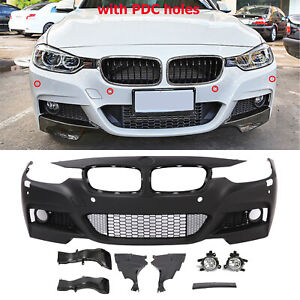 Front Bumper for BMW 3 Series F30 M Sport M-Tech with PDC+fog light  2012-2018 (For: 2018 BMW)