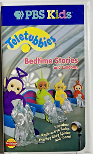 Teletubbies Bedtime Stories and Lullabies VHS 2000 PBS Kids Clam Shell Childrens