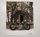 8x10 inch sepia tint photo of an old Indian 4-cylinder motorcycle!