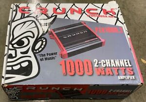 Crunch PZX 1000.2 (1000 2-Channel Watts) Power Amplifier w/Extras - See Pictures