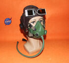 Flight Helmet  Fighter Pilot Flight Leather Helmet  Oxygen Mask  Goggles  0211