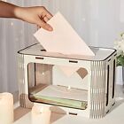 Wedding Card Box Engraved Acrylic Money Envelope Box Engagement Bridal Shower...
