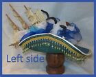 One Of A Kind Blue Tricorn Pirate ship and Kraken Pirate Hat