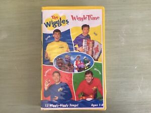 The Wiggles: Wiggle Time 2001 CA VHS Yellow Clamshell - Rare side print 460