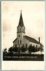 RPPC St Mary's Church Hilbert Junction Wisconsin WI 1909 DB Postcard J9