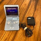 Nintendo Gameboy Advance GBA SP Pearl Blue AGS-101 Handheld Console System Works
