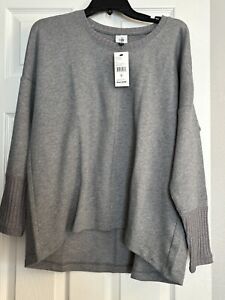 Cabi New NWT Cool Off Sweatshirt #6333 Gray XS - XL Was $130 Size Medium